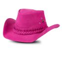 Chapéu Traiadinho Infantil Texano Rosa