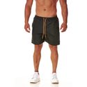 Bermuda Tactel Masculina Preta Com Cordão