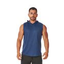 Regata Masculina Azul Marinho Capuz Oversized Longline 