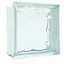BLOCO DE VIDRO ONDULADO TRANSPARENTE 19X19X8