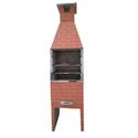 CHURRASQUEIRA PRÉ-MOLDADA MÉDIA 65CM TIJOLINHO