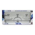 KIT ACESSORIOS STAR 5 PCS CROM/CRISTAL
