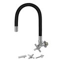 TORNEIRA 2040 C/ BICA MÓVEL DE PAREDE COM TUBO FLEXÍVEL 
