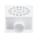 RALO SIFONADO QUADRADO 100X40MM BRANCO HERC
