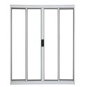VITRÔ DE ALUMÍNIO BRANCO 4 FOLHAS 1,00X1,20