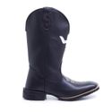 Bota Masculina Texana Boi Vazado Preto