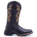 Bota Feminina Texana Floral Dourada