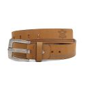Cinto 40 Mm Soleta De Couro Bufalado Areia- Fivela Envelhecida
