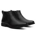 Botina Conforto Floater Preto Zíper - Linha Bugre
