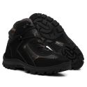 Coturno Couro Bufalado Preto/Lona Camuflada Verde - Linha Adventure