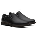 Sapato Masculino Esporte Fino Floater Preto (c/ Elástico) - Linha Rochedo