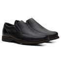 Sapato Masculino Esporte Fino Floater Preto (c/ Elástico) - Linha Rochedo