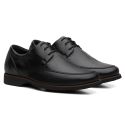 Sapato Masculino Esporte Fino Floater Preto (Amarrar) - Linha Rochedo