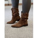 Bota Carrano Western Slouchy Couro Suede Marrom 0603