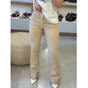 Calça Lez a Lez Boot Cut Bege 