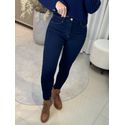Calça Jeans Skinny Cintura Alta Escura