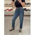 Calça Morena Rosa Jeans Mom Alta Azul 
