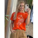 T-shirt Lez a Lez Com Bordado Laranja 3107 