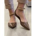 Sapatilha Slingback Carrano Couro Mocha 2709