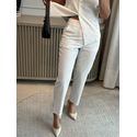 Calça Maria Valentina Alfaiataria Off White 0406