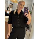 Camisa Linho Essencial Manga Longa Mullet Preto 2309