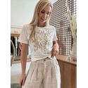 Tshirt Lez a Lez Em Malha Com Estampa Off White 