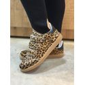 Tênis Slim Velcro Pelo Animal Print Honey