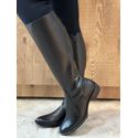 Bota De Couro CS Shoes Com Cano Longo Preto