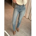 Calça Morena Rosa Skinny Cós Alto Azul 