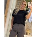 Blusa Lez a Lez Com Bordado Preto 0508 