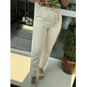 Calça Jeans Slouchy Cintura Alta com Cinto Corda