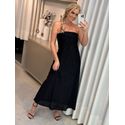 Vestido Midi em Paetê Tomara Que Caia