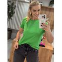 T-shirt em Malha Power com Estampa Efeito Brilho Verde 