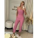 Calça Maria Valentina Skinny Alta Rosa 1908