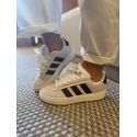 Tênis Adidas Preto e Cristal White Grand Court Alpha JP7631