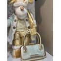 Bolsa Morena Rosa Clutch Com Alça De Mão Dourado