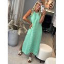 Vestido Midi Em Linho 100% Italiano Verde Água 