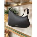 Bolsa Pequena Baguete Assimétrica Preto