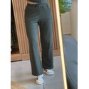 Calça Youbasic Reta Com Amarração Na Cintura Verde Militar 1709