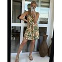 Vestido Lez a Lez Curto Estampado Tropicalia 0411