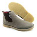 Bota Chelsea Masculina couro camurça rato, solado látex palmilha anatômica.