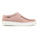 Sapato London Sport couro rosa claro, sola borracha e palmilha anatômica.