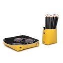 Combo Porta Lapis + Porta Treco Amarelo