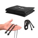 Colchonete Dobrável D50 Maleta + Corda de Pular Musculação Fitness Treino Academia Em Casa