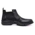 Bota Botina Coturno Chelsea Masculino Ortopédico de Conforto Anatômico Linha Medica Preto