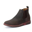 Bota Botina Chelsea de Conforto Anatômico Ortopédico Com Palmilha Gel Cafe
