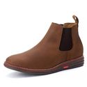 Bota Botina Chelsea de Conforto Anatômico Ortopédico Com Palmilha Gel Castor