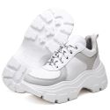 Tênis Feminino Chunky Branco e Cinza