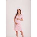 Robe Gestante em Liganete Lisa com Renda