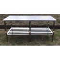 Mesa Inox 190 x 90 CM Prateleira Gradeada - Ital Inox
